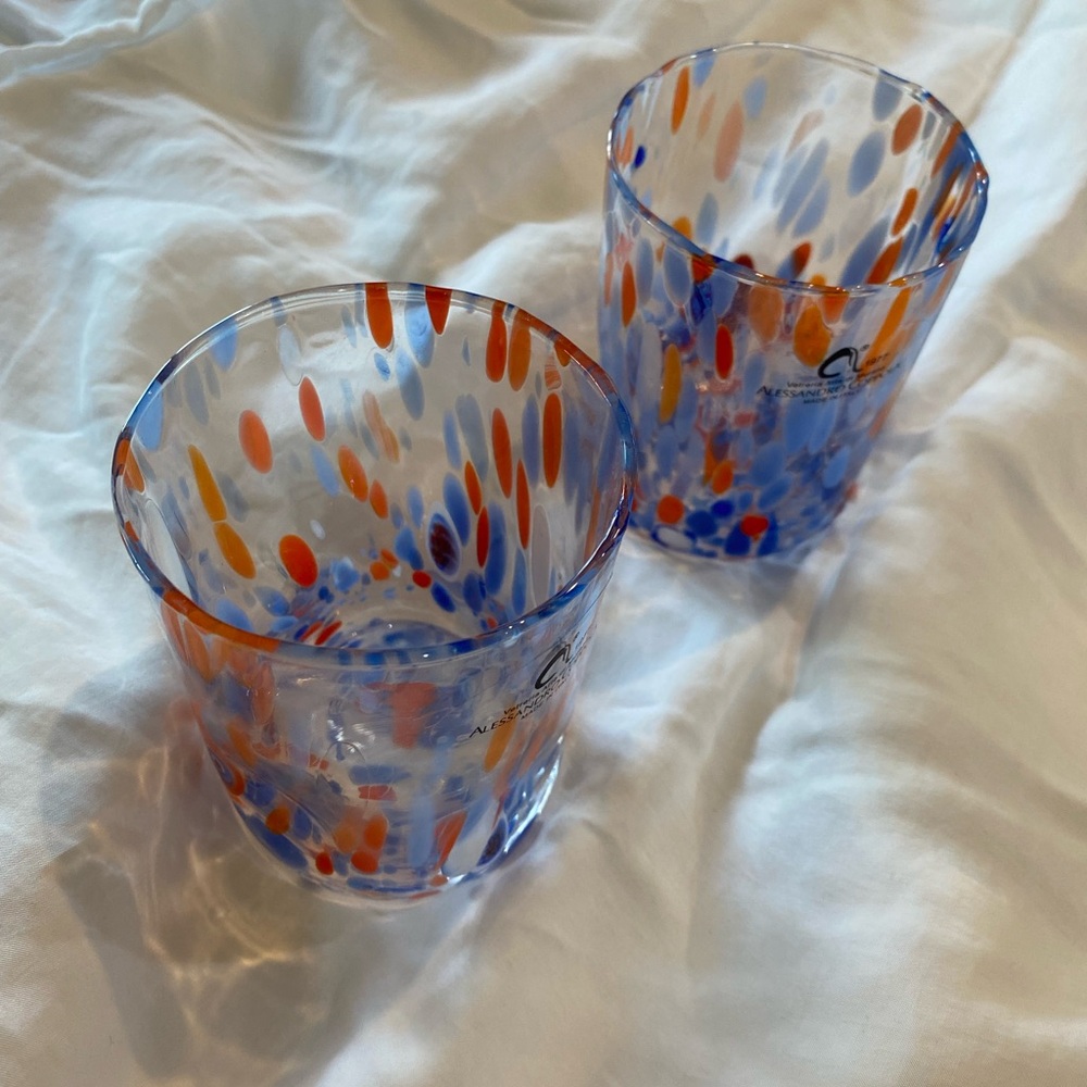 Alessandro Coppola Colorful Glass Tumblers Vetreria Arte di Murano. NEW. - Picture 3 of 6